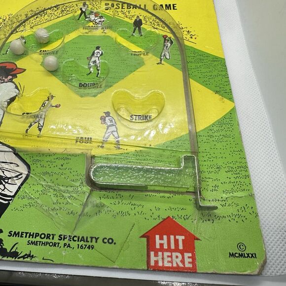 Vintage Smethport Specialty Company 1971 Home Run Baseball Pinball Game #207 - Picture 11 of 12